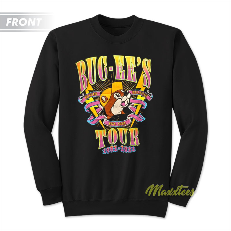 Buc-ee's Beaver Believer 1982 Tour Sweatshirt