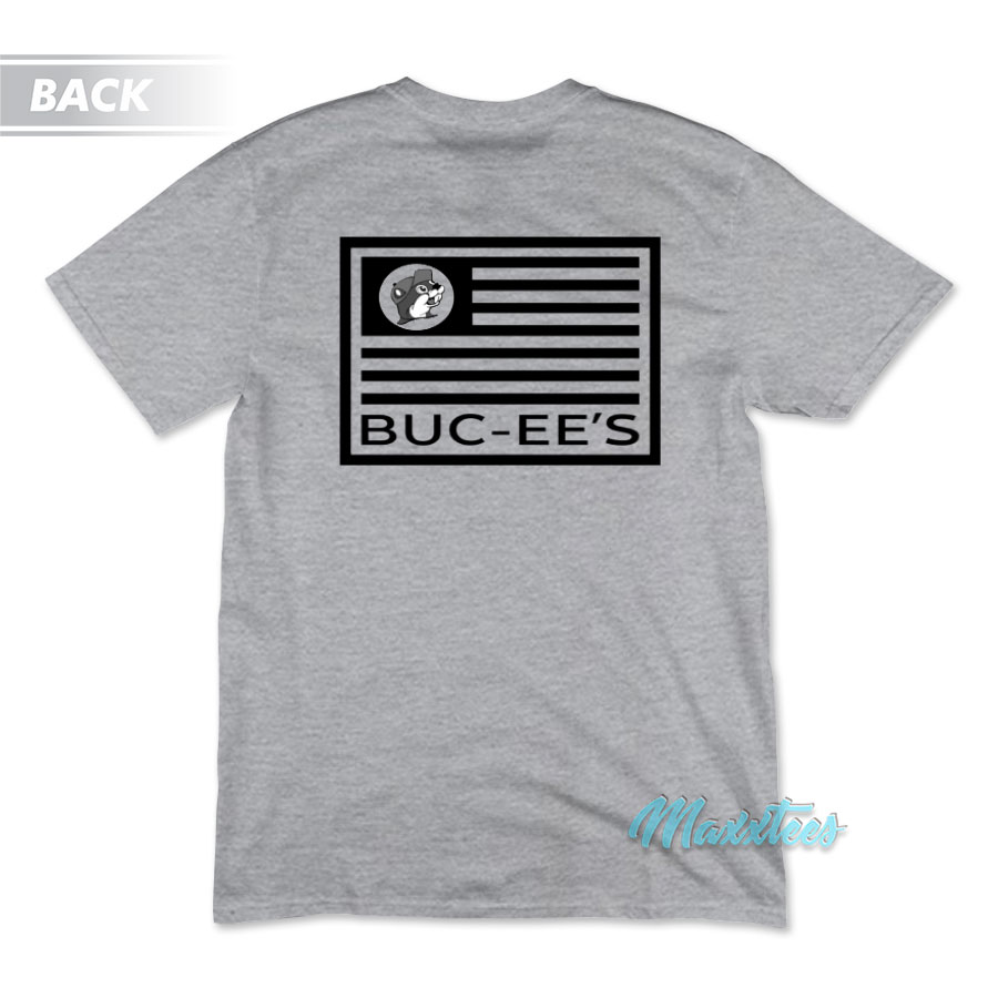 Buc-ee's Beaver Tactical American Flag T-shirt