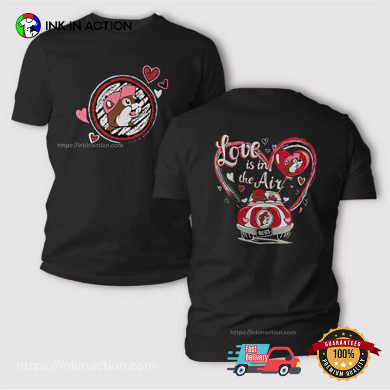 Buc Ee’s Valentine’s Day Adorable Beaver 2 Sided T-shirt