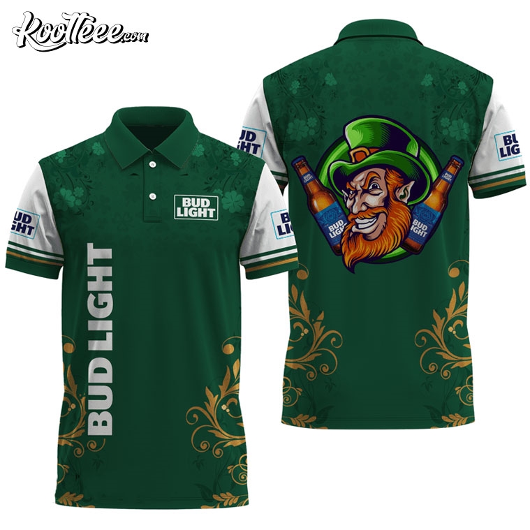 Bud Light St Patrick’s Day Leprechaun Polo Shirt