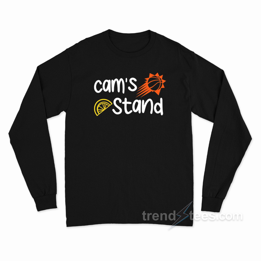 Cam's Stand Cam Johnson Lemonade Stand Mikal Bridges Long Sleeve Shirt