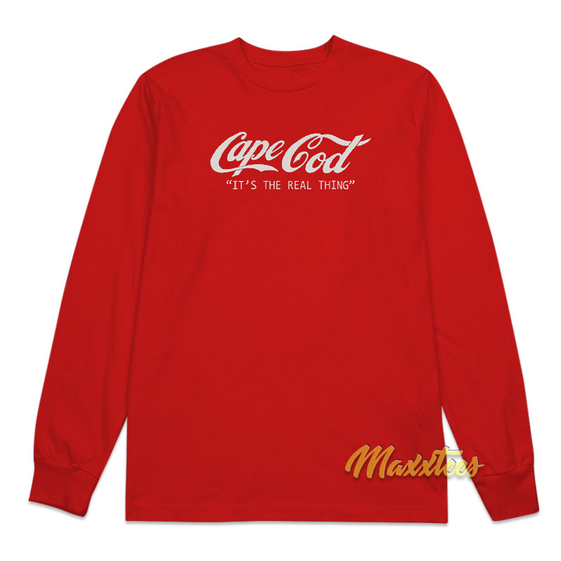 Cape Cod It's The Real Thing Coca Cola Long Sleeve Shirt
