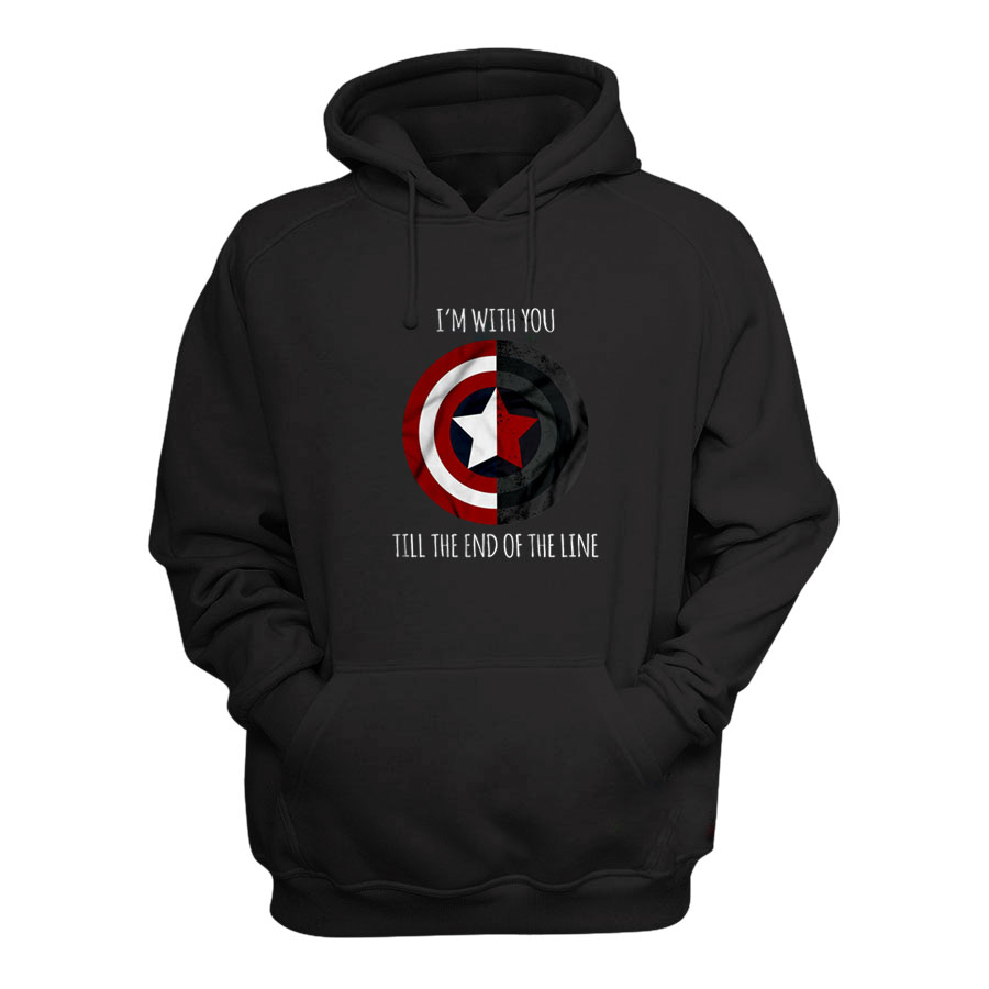 Captain America I'm With You Till The End Of The Line Hoodie