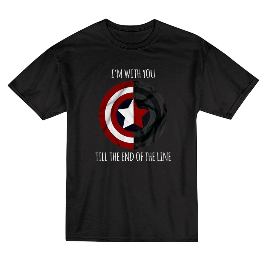 Captain America I'm With You Till The End Of The Line T-shirt