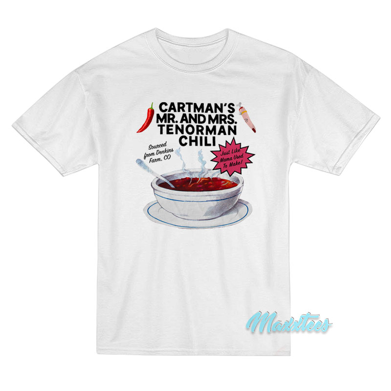 Cartman's Mr And Mrs Tenorman Chili T-shirt