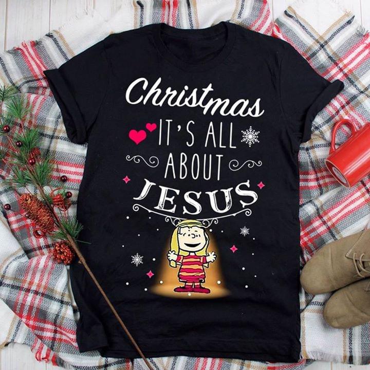 Charlie Brown Christmas It's All About Jesus Xmas Shirt