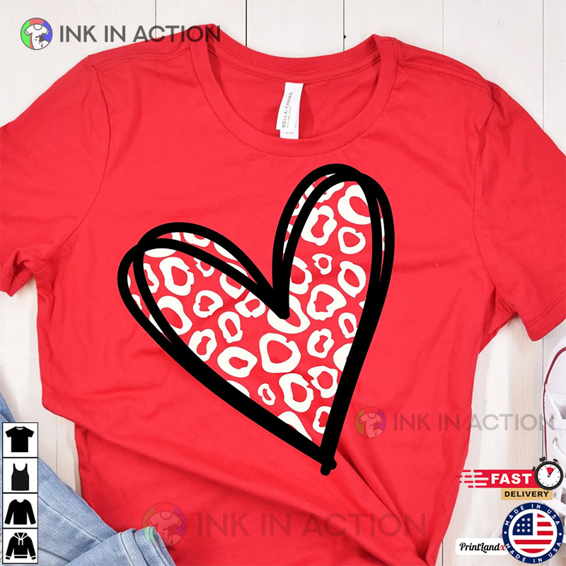 Cheetah Valentine’s Leopard Print Day Shirt