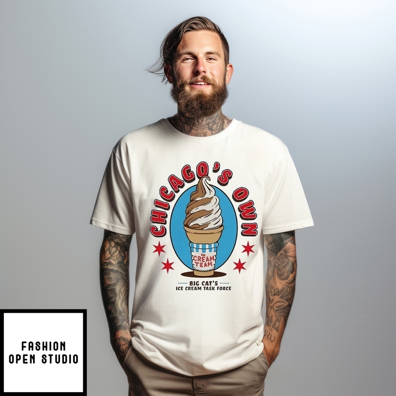 Chicago’s Own Big Cat’s Ice Cream Task Force T-shirt