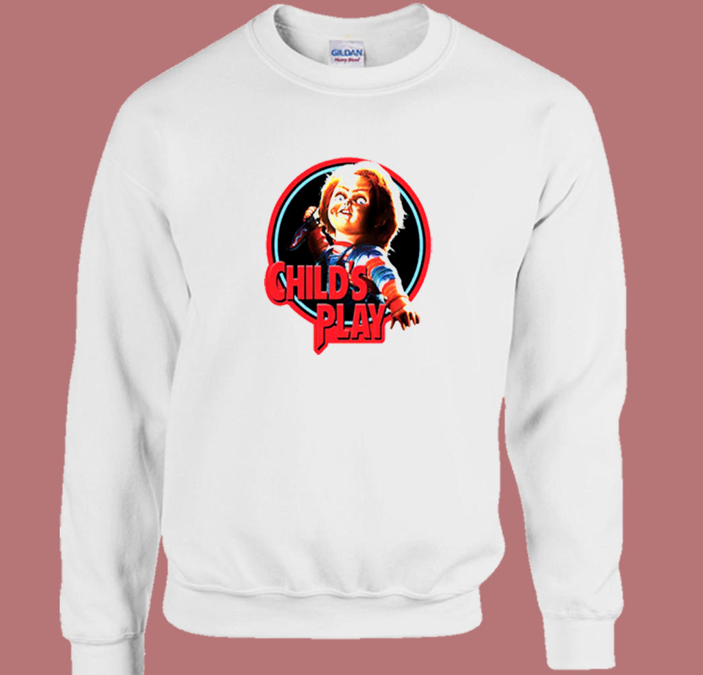 Child's Play Cartoon Horror Movie Character Crewneck Sweatshirt