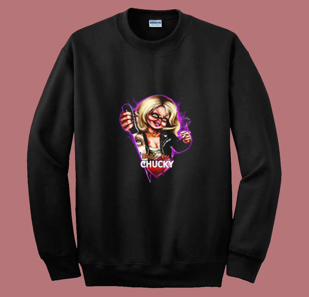Child's Play Neon Chucky And Tiffany Summer Sweatshirt