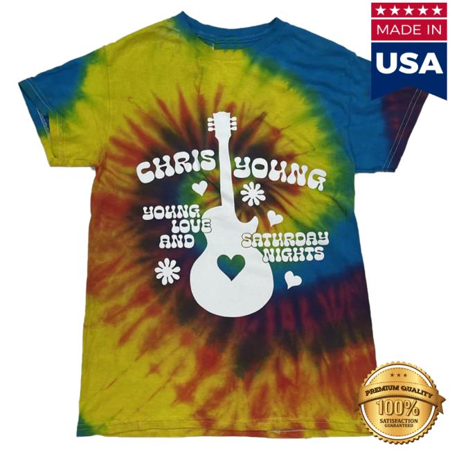 Chris Young Country Merch Store Young Love & Saturday Nights Tie Dye Tee