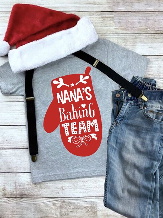 Christmas Gloves Nana's Baking Team Shirt