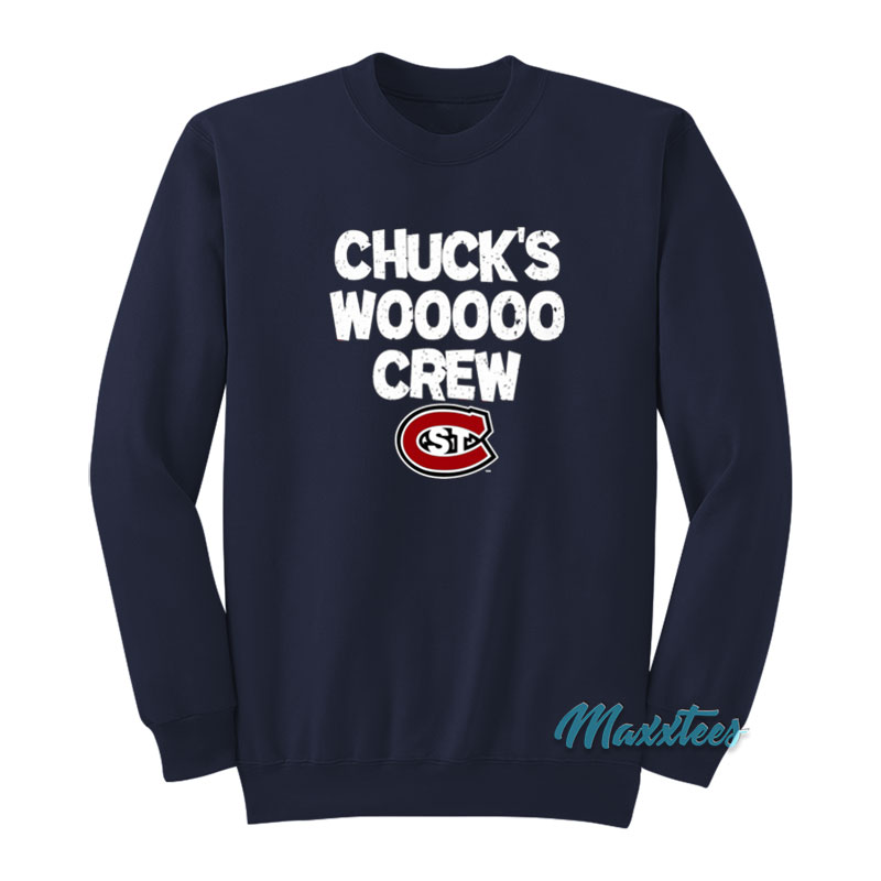 Chuck's Wooooo Crew St Cloud State Huskies Sweatshirt