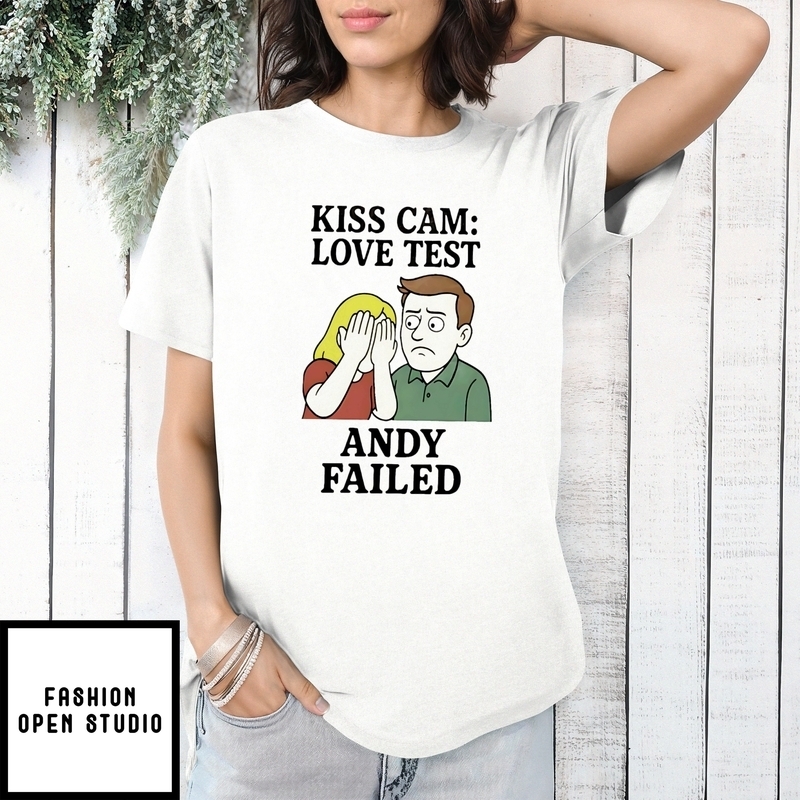 Coldplay’s Kiss Cam Caught Cheating Love Test Andy Failed T-shirt