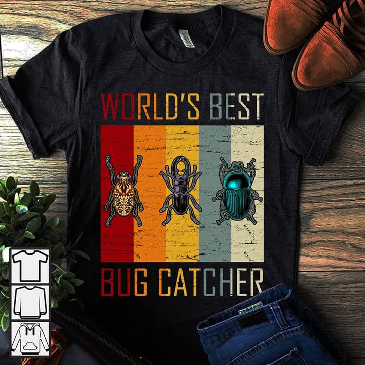 Colorful Developer Funny Style World's Best Bug Catcher Shirt