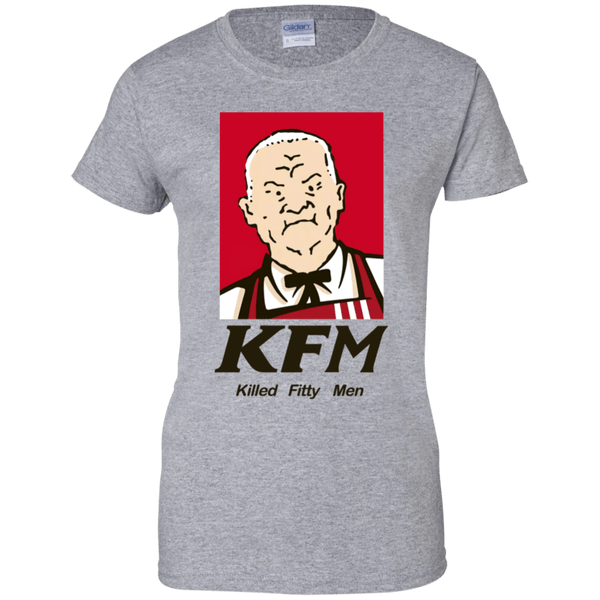 Cotton Hill Kfm Killed Fitty Men G200l Grey Ladies Cotton T Shirt