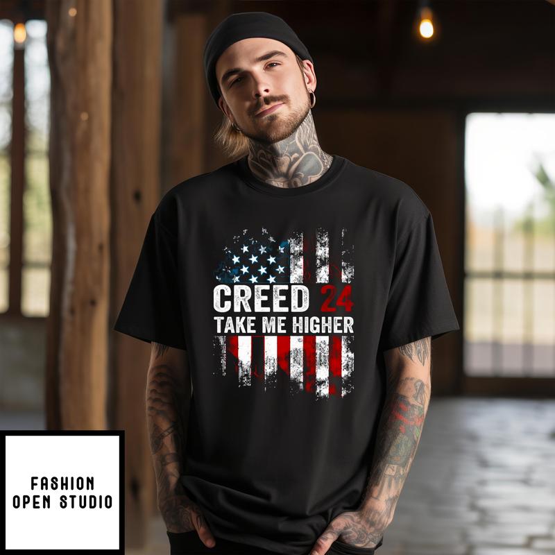 Creed ’24 Take Me Higher Us Flag T-shirt