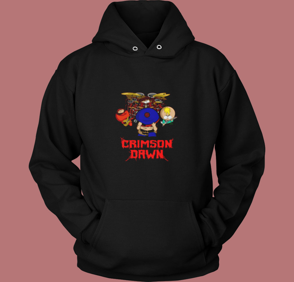 Crimson Dawn South Park's Band Music Vintage Hoodie