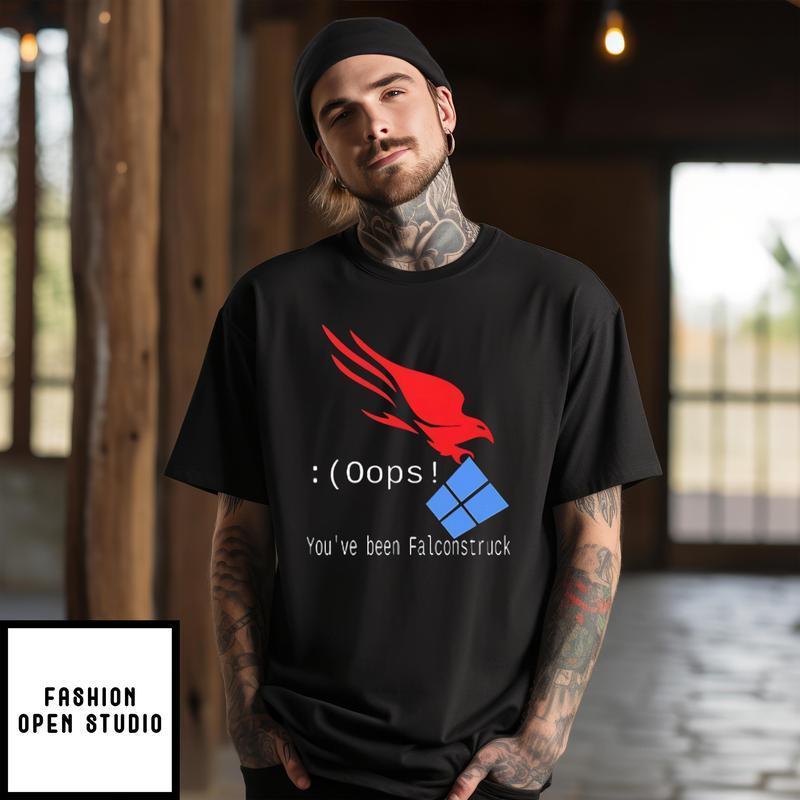 Crowdstrike Microsoft Windows You’ve Been Falconstruck T-shirt