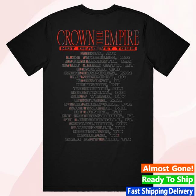 Crown Empire Band Merch Demon Tour (2024) Black – T-shirt