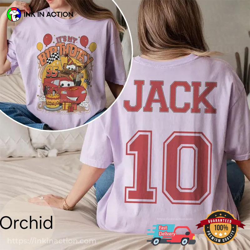 Customized Lightning Mcqueen It’s My Birthday Comfort Colors T-shirt