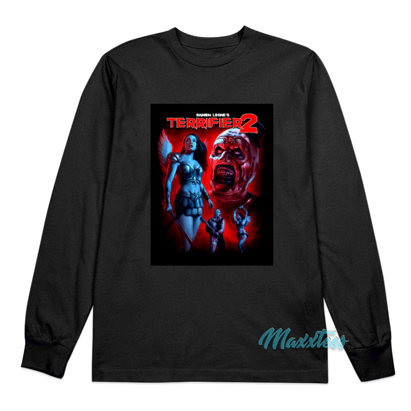 Damien Leone's Terrifier 2 Battle Cries Long Sleeve Shirt
