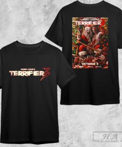Damien Leone's Terrifier 3 In Theaters On October 11 2024 Christmas Fan Gifts Two Sides Classic T-shirt