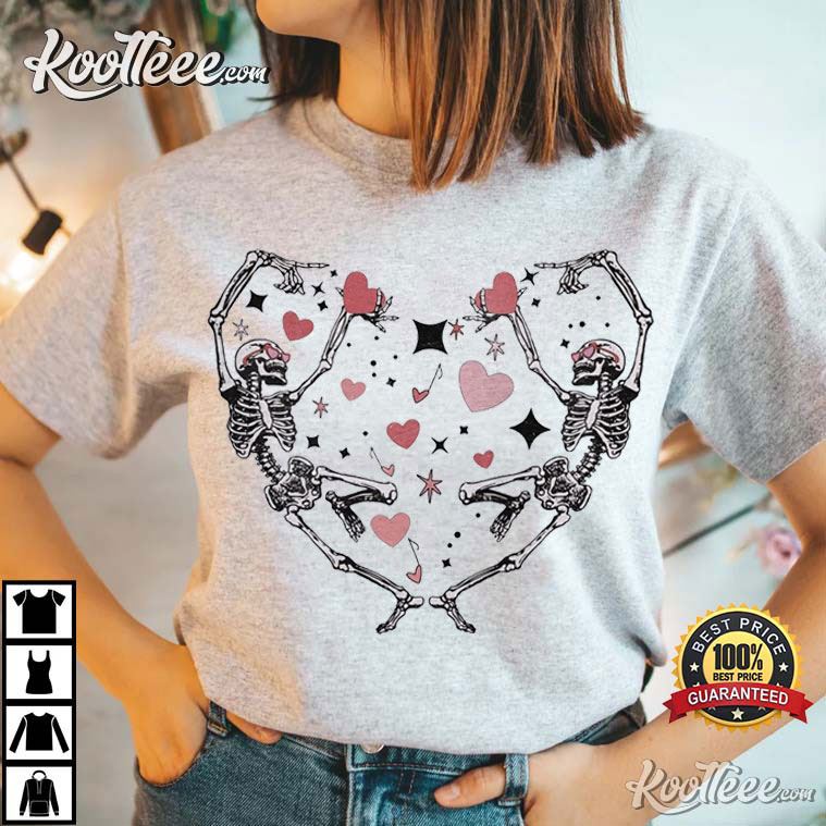 Dancing Skeleton Valentine’s Day T-shirt