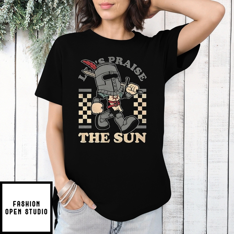 Dark Souls Let’s Praise The Sun Game Mascot Sun Warrior Vintage Shirt