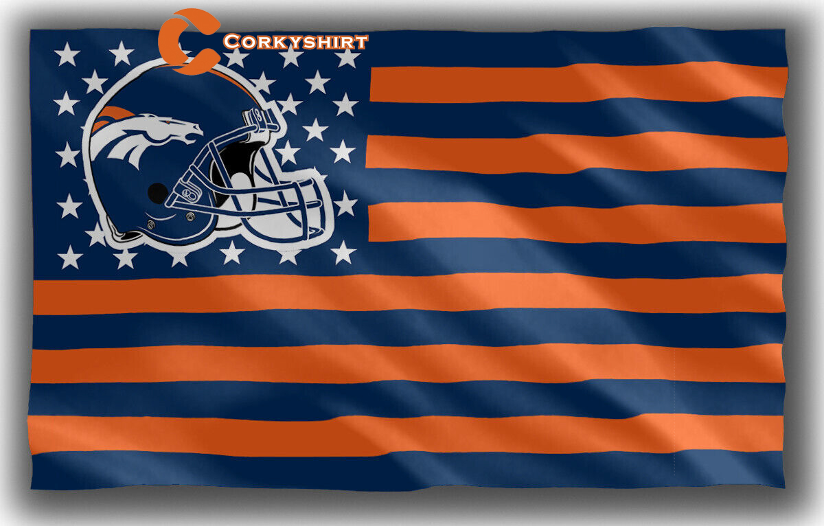 Denver Broncos Football Team Star&strip Flag 3×5 Banner