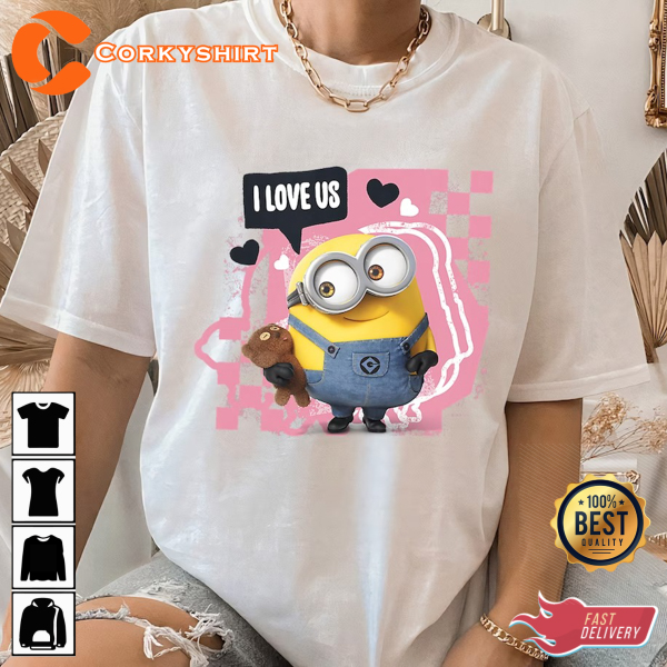 Despicable Me Minions Valentine’s Day I Love Us Unisex T-shirt