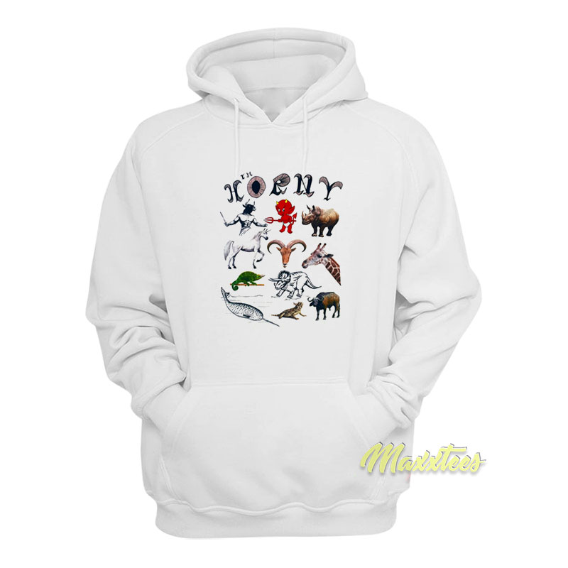 Devil Animals I'm Horny Hoodie