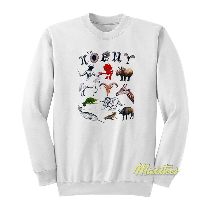Devil Animals I'm Horny Sweatshirt