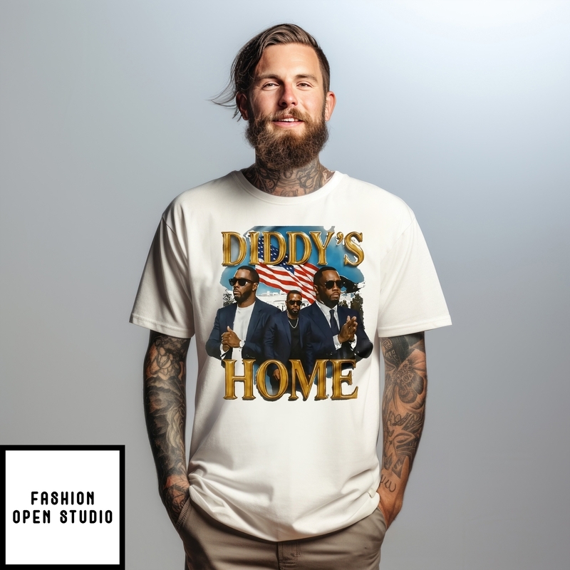 Diddy’s Home White House Flag Vintage Bootleg Style T-shirt
