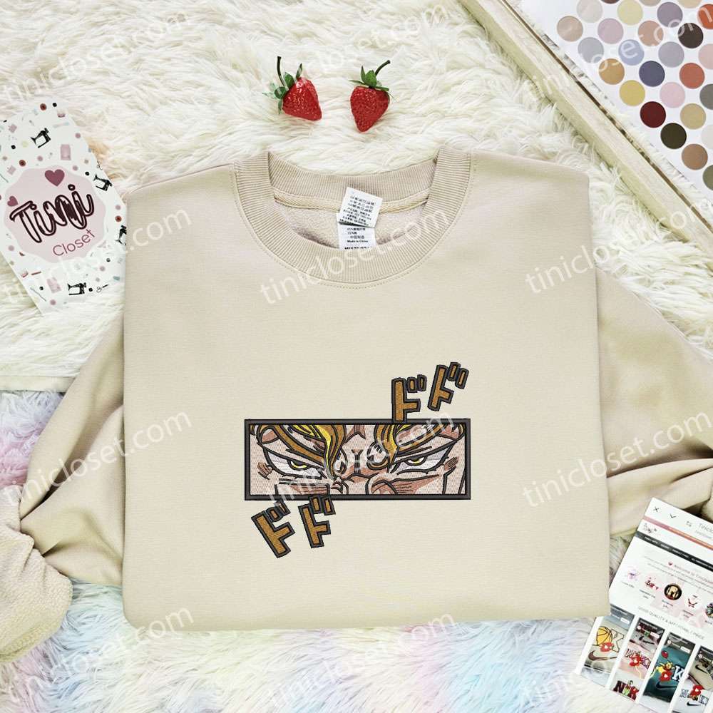 Dio Brando Eyes Jojo’s Bizarre Adventure Anime Embroidered Shirt