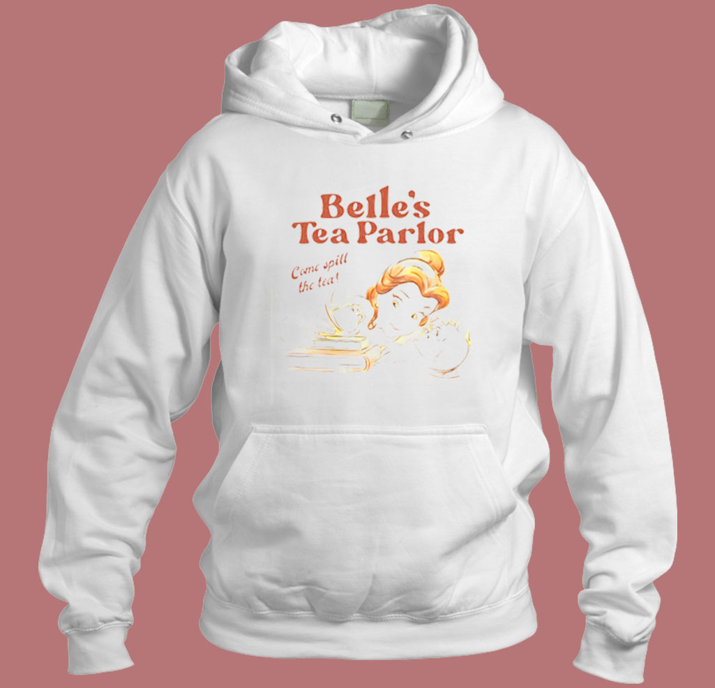 Disney Belle's Tea Parlor Spill The Tea 80s Hoodie