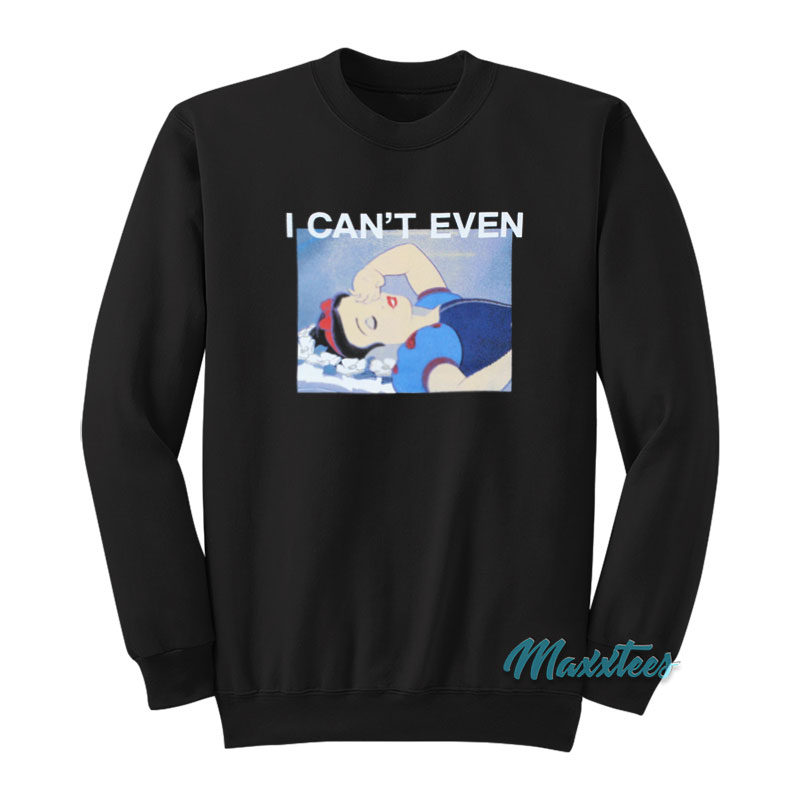 Disney Girls Princess Snow White I Can't Even Sweatshirt