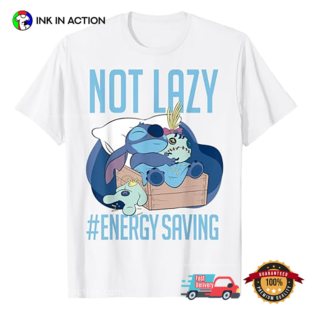 Disney Lilo & Stitch Not Lazy Energy Saving T-shirt