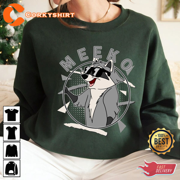 Disney Meeko 90’s Portrait Pocahontas Meeko Portrait T-shirt