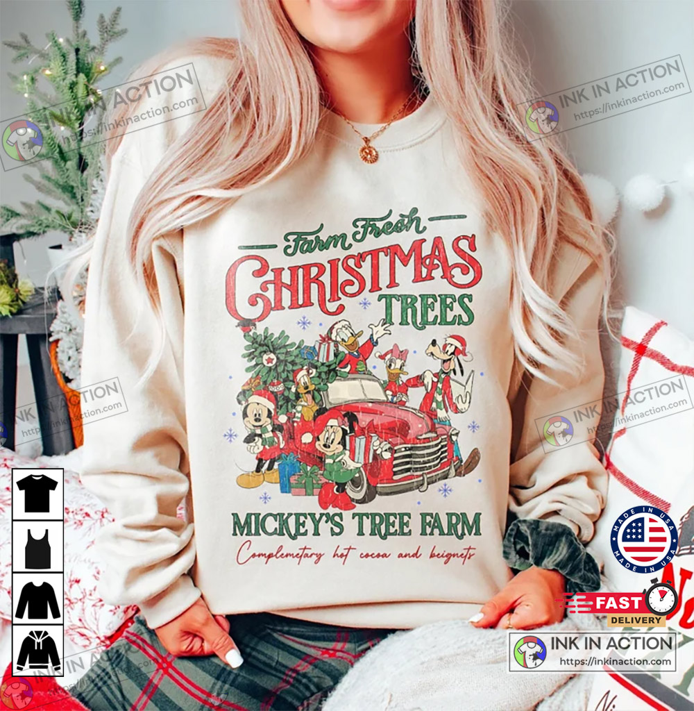 Disney Mickey’s Tree Farm Mickey And Friends Christmas Shirt