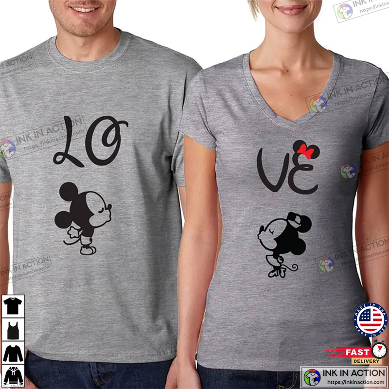 Disney Mickey Minnie Love Couple Matching Valentine’s Gift