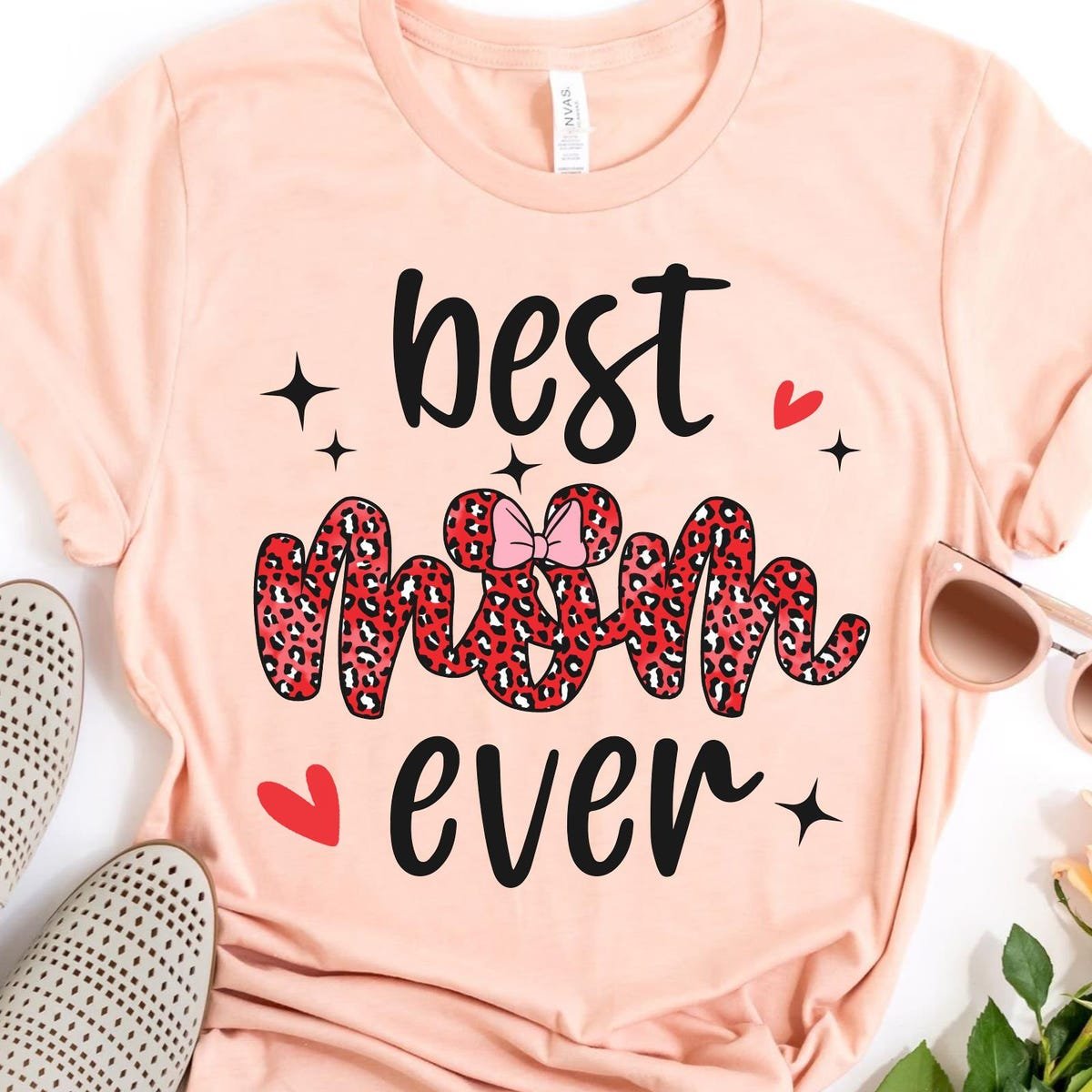 Disney Minnie Mouse Best Mom T-shirt Mother's Day Gift