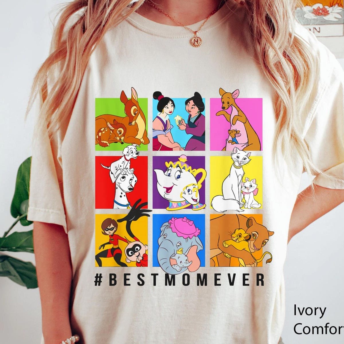 Disney Mom Characters Shirt Mother's Day Gift Best Mom Ever Tee