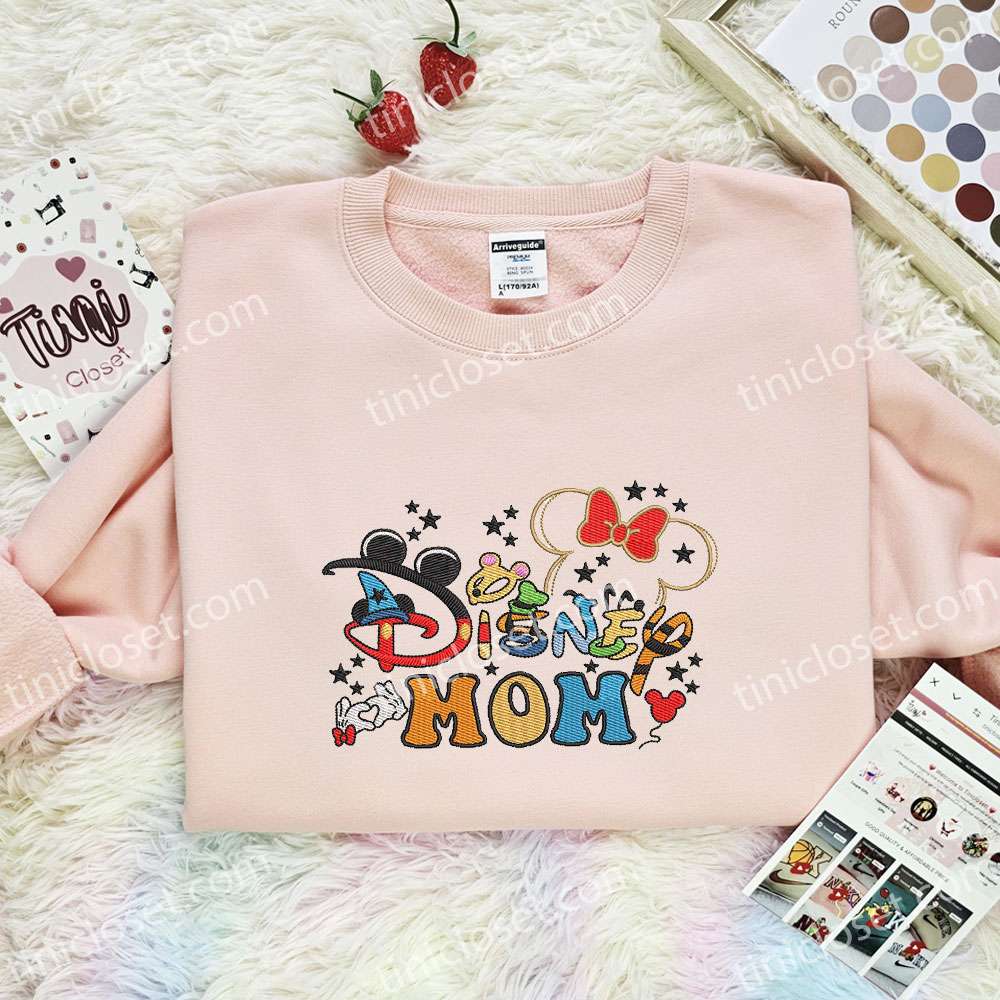 Disney Mom Mother’s Day Embroidered Shirt