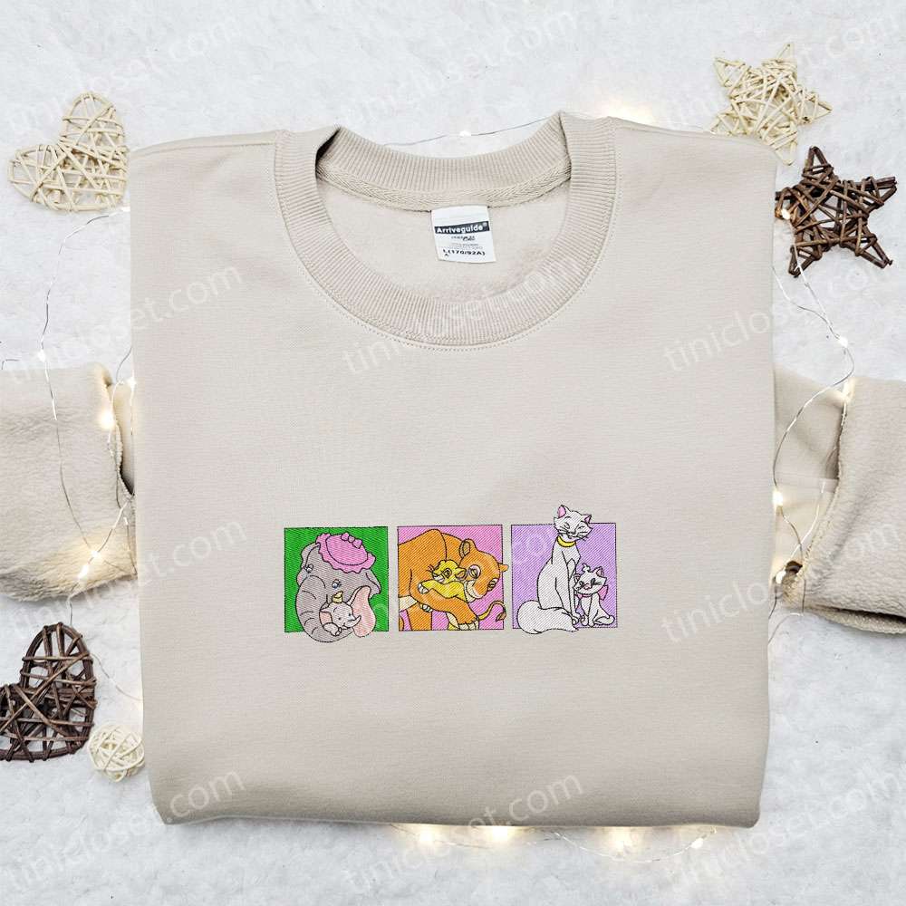Disney Moms Embroidered Shirt, Disney Cartoon Embroidered Hoodie, Best Mother’s Day Gift Idea