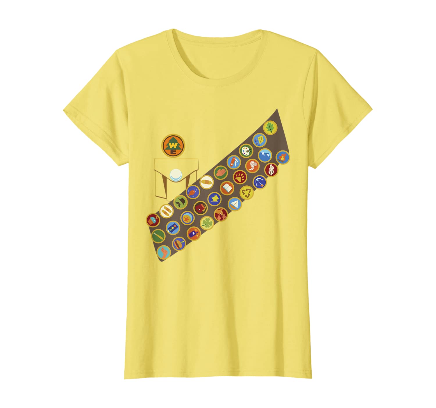 Disney Pixar Up Russell Patches Halloween Graphic T-shirt Unisex Tshirt