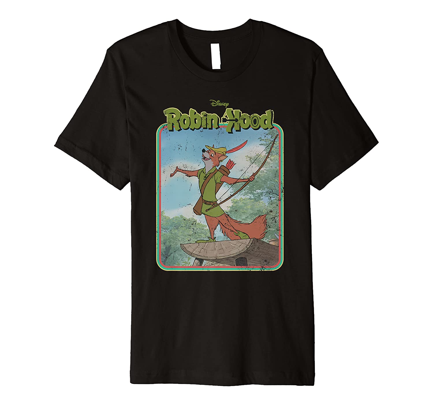 Disney Robin Hood Retro Premium T-shirt Unisex Tshirt