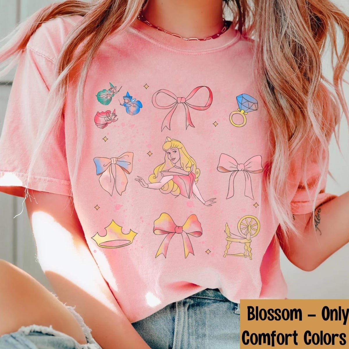 Disney Sleeping Beauty Shirt Aurora & Fairy Godmothers Design.jpg