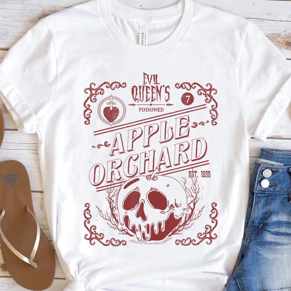 Disney Villains Halloween Evil Queen's Poisoned Apple Poster Vuitino Shirt