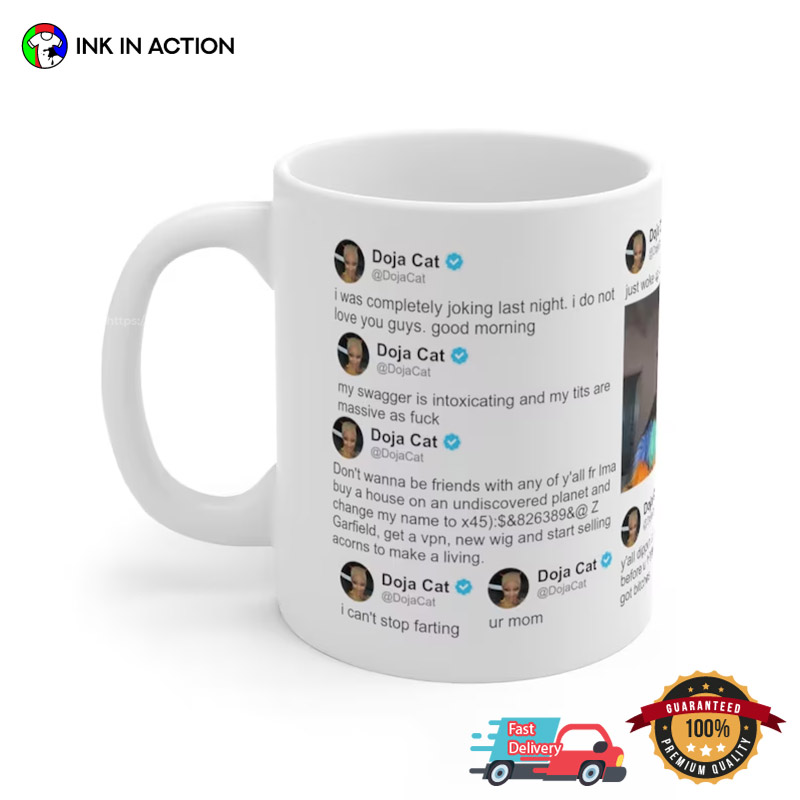 Doja Cat’s Twitter Edition Coffee Cup, Doja Cat Merch